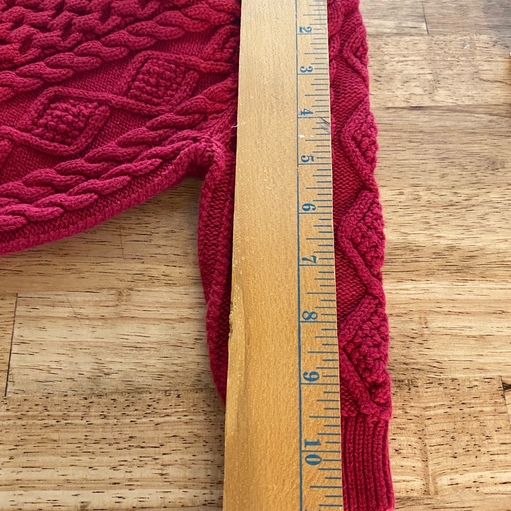 Baby GAP Red Cable Knit Sweater 6/12 montys - Picture 3 of 5